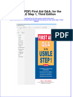 Original First Aid Qa For The Usmle Step 1 Third Edition Full Chapter