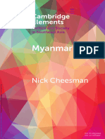 Cheesman 2023, Political Lexicon Myanmar