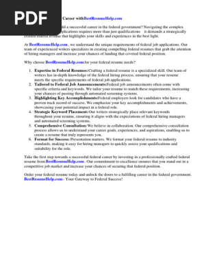Federal Job Resume Help