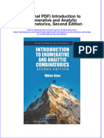 Original Introduction To Enumerative and Analytic Combinatorics Second Edition Full Chapter