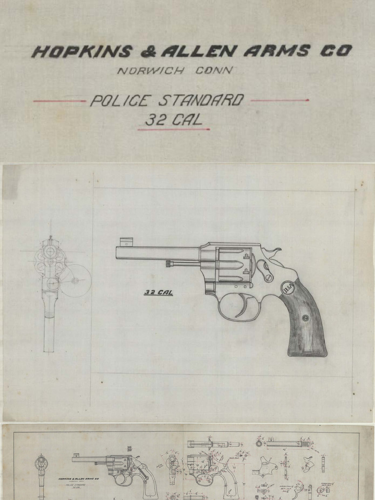 Revolver, Hopkins & Allen Arms Co., Police Standard 32 Cal. | PDF