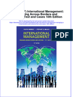 Edocument - 77download International Management Managing Across Borders and Cultures Text and Cases 10Th Edition Full Chapter