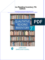 Qualitative Reading Inventory 7Th Edition Full Chapter