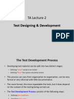 TA Lecture-2 (Test Designing & Development)