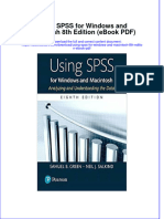 Using Spss For Windows and Macintosh 8Th Edition PDF Full Chapter