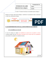 L'énergie Photovoltaïque