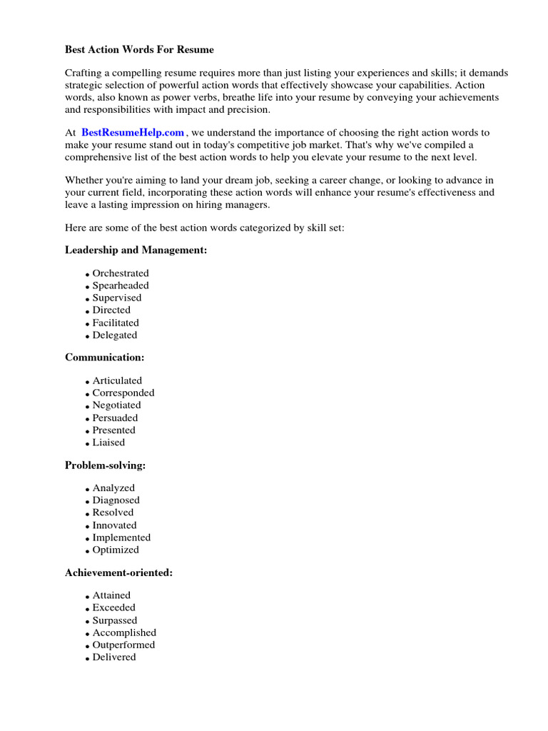 best-action-words-for-resume-pdf-r-sum-recruitment