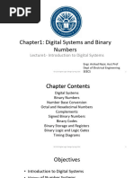 Lecture1 Chapter1 - Introduction To Digital Systems