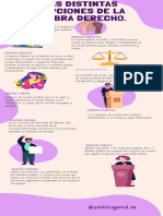 Infografia DISTINTAS ACEPSIONES DE LA PALABRA DERECHO