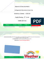 Adecuacion 4 Grado Plan Feb 23