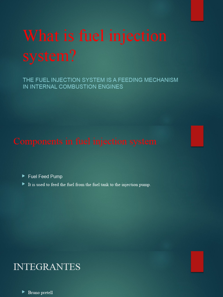 What is Fuel Injection System PDF