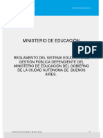 Reglamento Del Sistema Educativo - Caba - Argentina