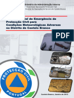 Plano Especial de Emergência de Protecção Civil para Condições Meteorológicas Adversas No Distrito de Castelo Branco
