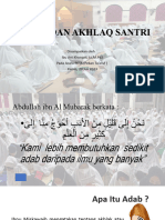 Adab Keseharian Santri