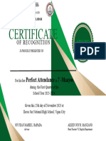 Green and White Simple Certificate
