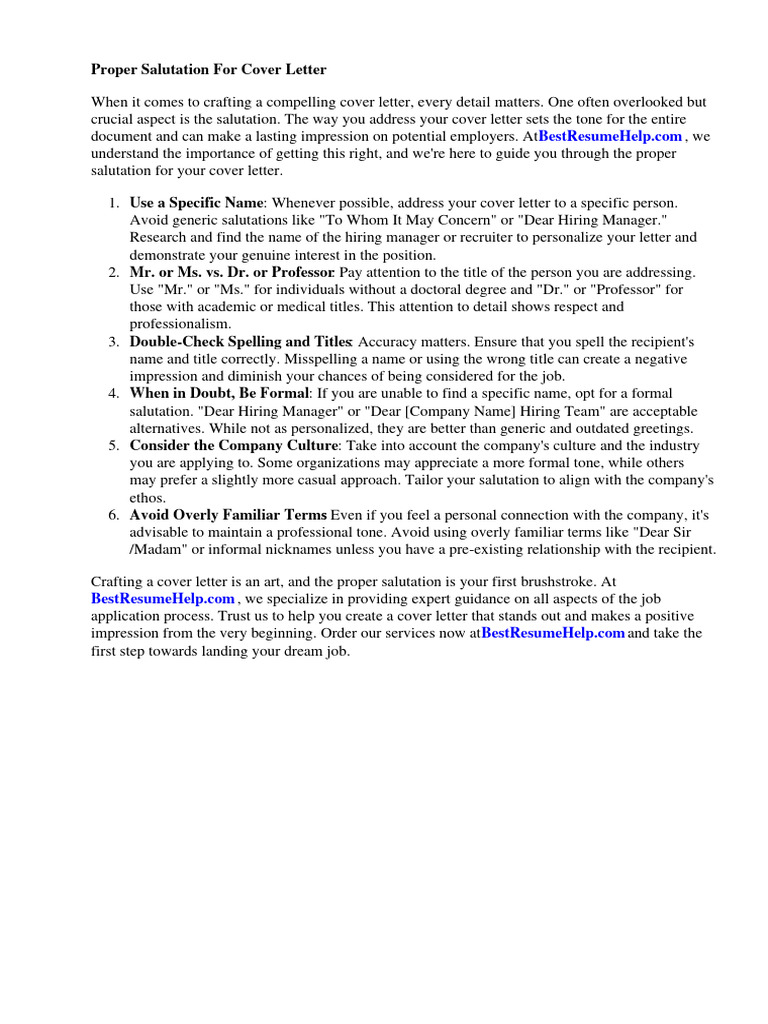 Proper Salutation For Cover Letter - 1720415449