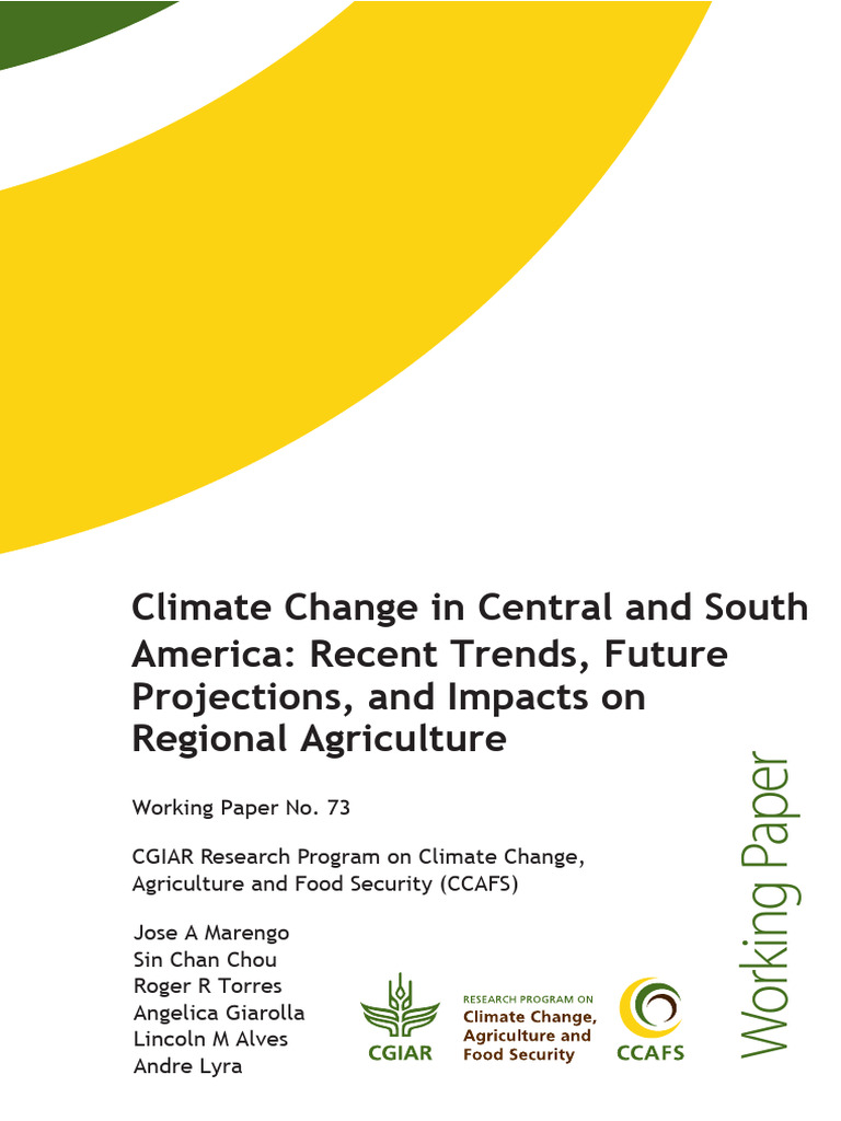 Climate Change in CA and SA Final | PDF | General Circulation Model ...