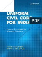 Shimon Shetreet, Hiram E. Chodosh - Uniform Civil Code For India - Proposed Blueprint For Scholarly Discourse-Oxford University Press (2015)