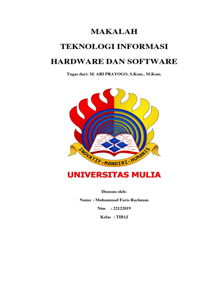 Hardware dan Software Komputer | PDF