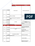 Cronograma Del Curso Administracion y Gesti N de La Calidad GES