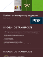 Modelos de Transporte y Asignación