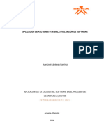 Aplicación de Factores 9126 en La Evaluación de Software: Juan José Cárdenas Ramírez