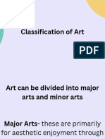 Classification of Arts