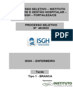 Isgh - Enfermeiro - Tipo 1 - Branca