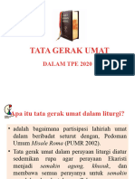 Tata Gerak Umat Dalam TPE 2020