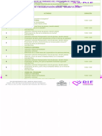 Cronograma de Actividades Del Programa de Diabetes