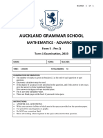 2023 PQ Maths Term1 Exam