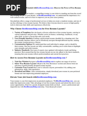 Free Resume Layout