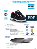 Ficha Tecnica Ombu Zapatilla Krypton Con Puntera de Acero Segutecnica