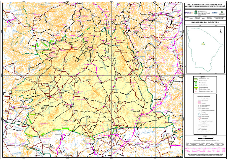 Mapa de Itatira e Região Ceará | PDF