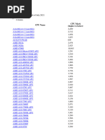 CPU Intel corei5-10400F 2.90GHZ 2021 07 16 PassMark CPU Benchmarks | PDF | Arquitetura X86