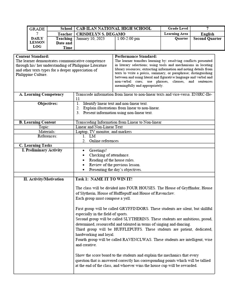 CO 2 Lesson Plan PDF Learning Information