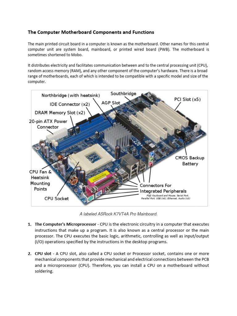 Motherboard intelligence overview