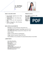 RESUME Sample