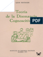 Teoria de La Disonancia Cognoscitiva