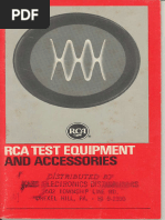 RCA Test Eq Catalog