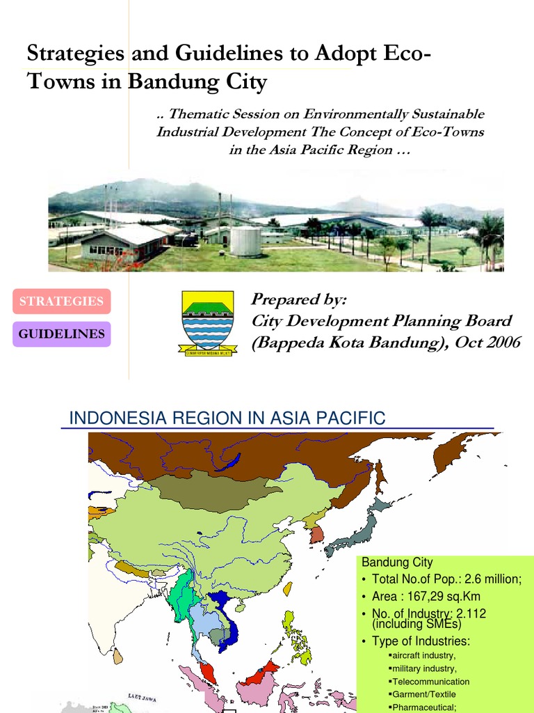 2006 Bandung-Opt Plan | PDF | Sustainability | Environmental Resource ...