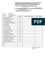 Daftar Hadir Pengambilan Raport