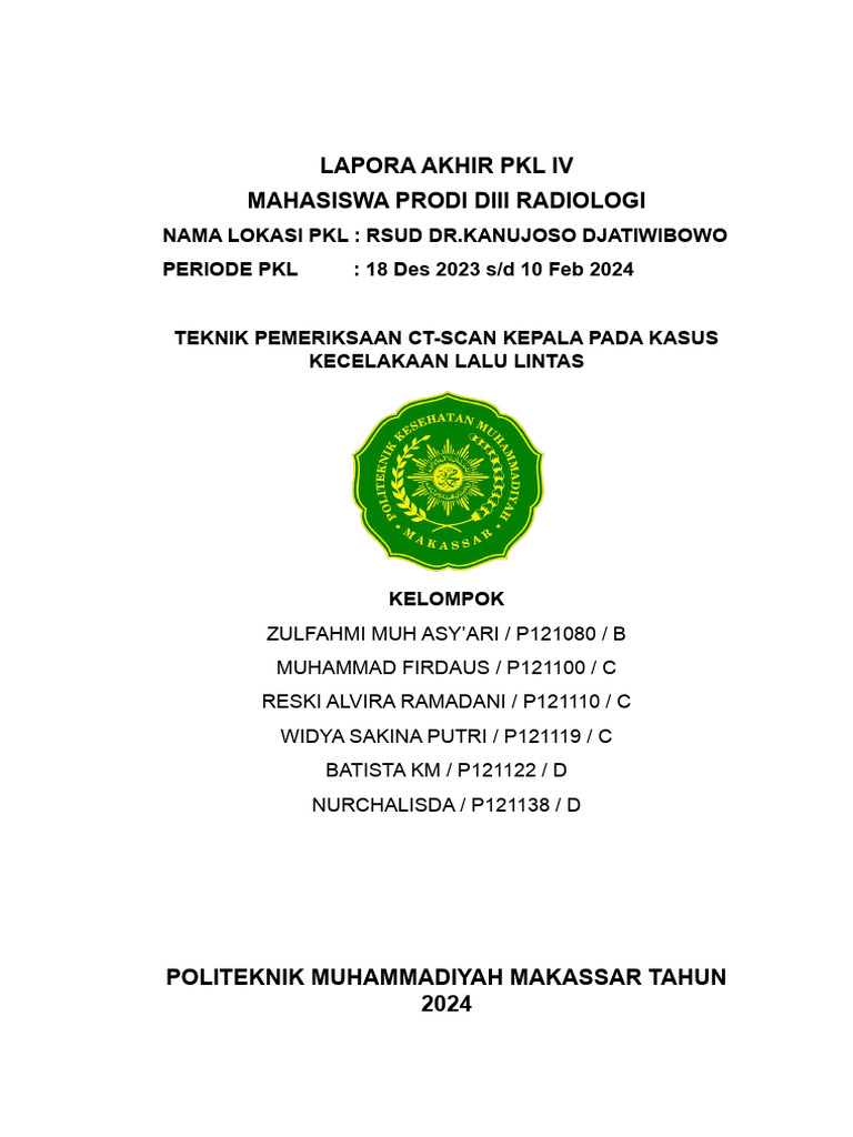 Laporan PKL Iv | PDF | Sains & Matematika
