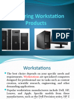 Comparing Workstation Products