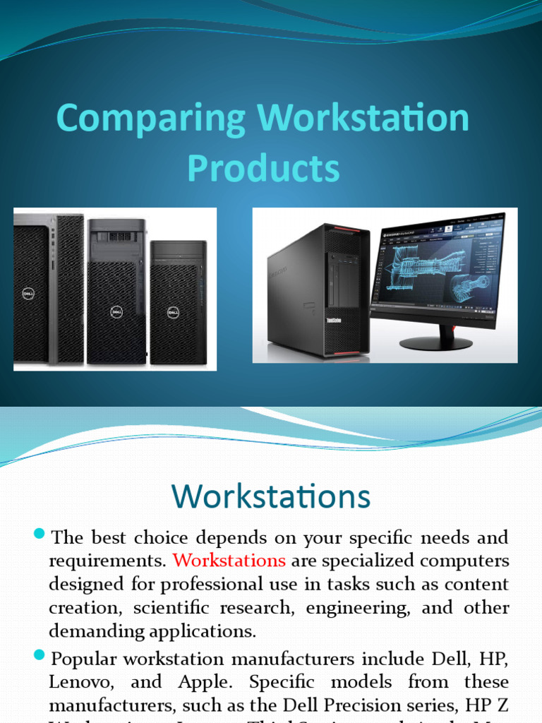 Comparing Workstation Products | PDF | Workstation | Graphics ...