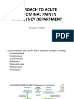 Approach Abdominal Pain in ED