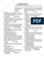 Latihan Soal Penelitian Sosial (Awal)