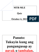 MTB Quiz Oct.6