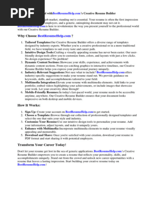 Creative Resume Builder