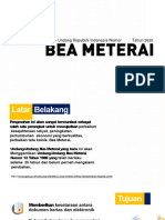 Bea Meterai - UU No. 10 Tahun 2020